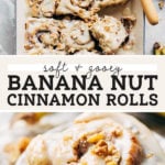 banana cinnamon roll pinterest graphic