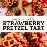 strawberry tart pinterest graphic
