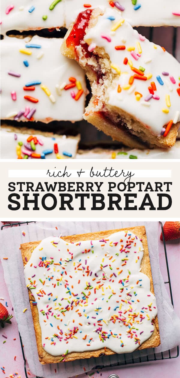 Strawberry Pop Tart Shortbread Bars | Butternut Bakery