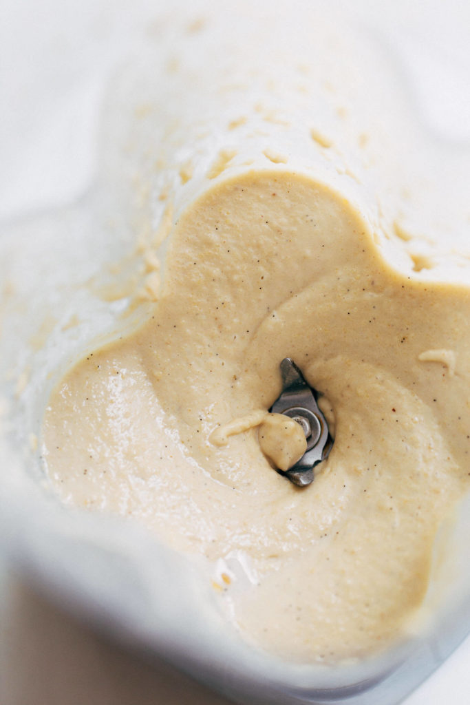 cashew cheesecake blended in a blender