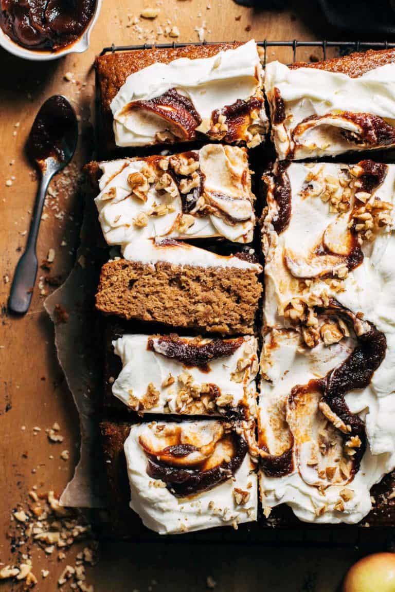 apple butter cake slices