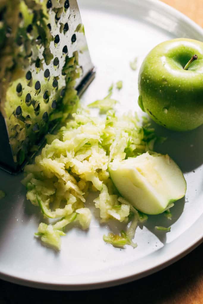 grated granny smith apples