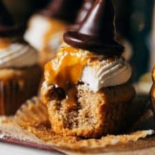 Sorting Hat Butterbeer Cupcakes-image