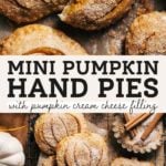 mini pumpkin pies pinterest graphic