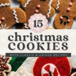 christmas cookies pinterest graphic