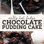 chocolate pudding cake pinterest graphic
