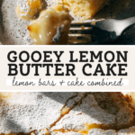 gooey lemon butter cake pinterest graphic