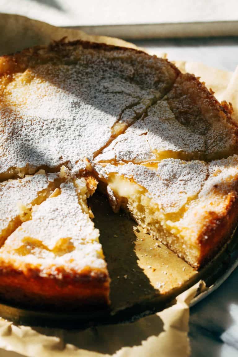 the inside of a sliced lemon cake