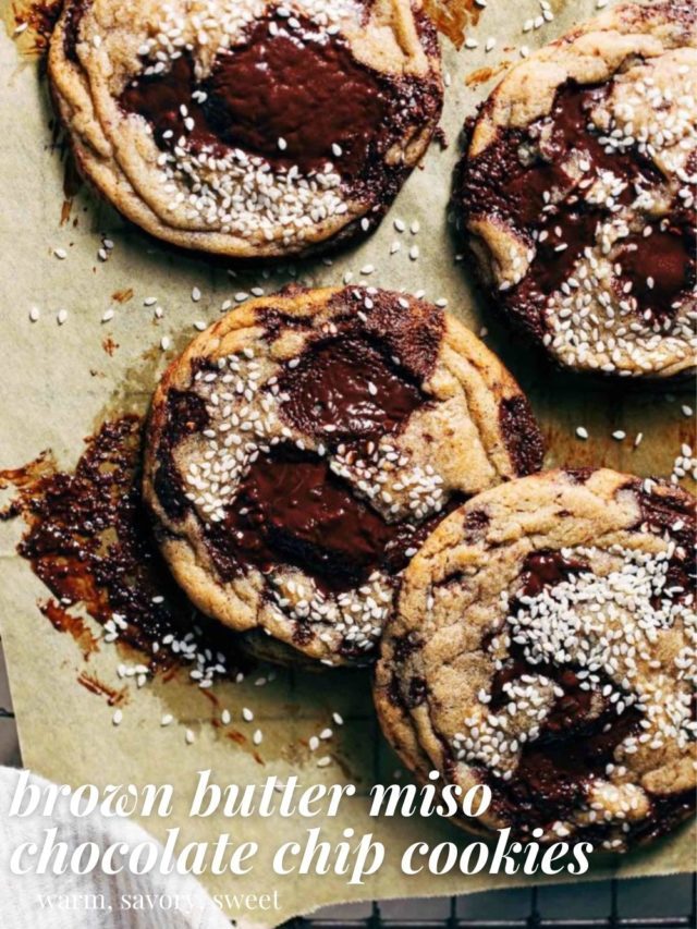 Brown Butter Miso Chocolate Chip Cookies