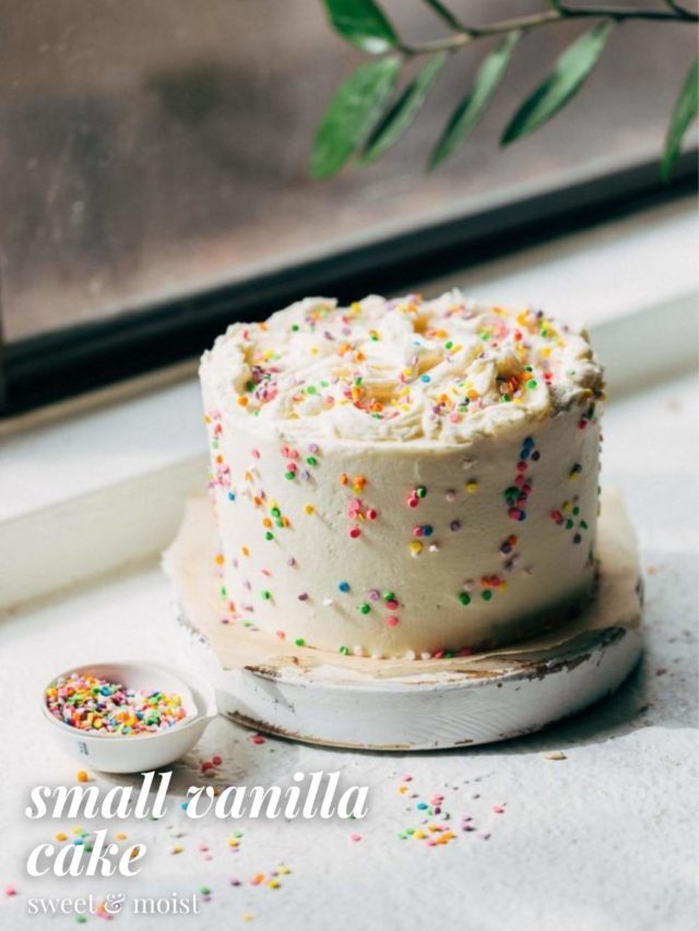 Small Vanilla Cake