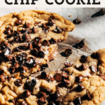 giant chocolate chip cookie pinterest graphic