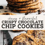 crispy chocolate chip cookies pinterest