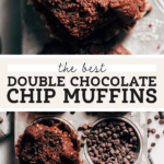 double chocolate muffins pinterest
