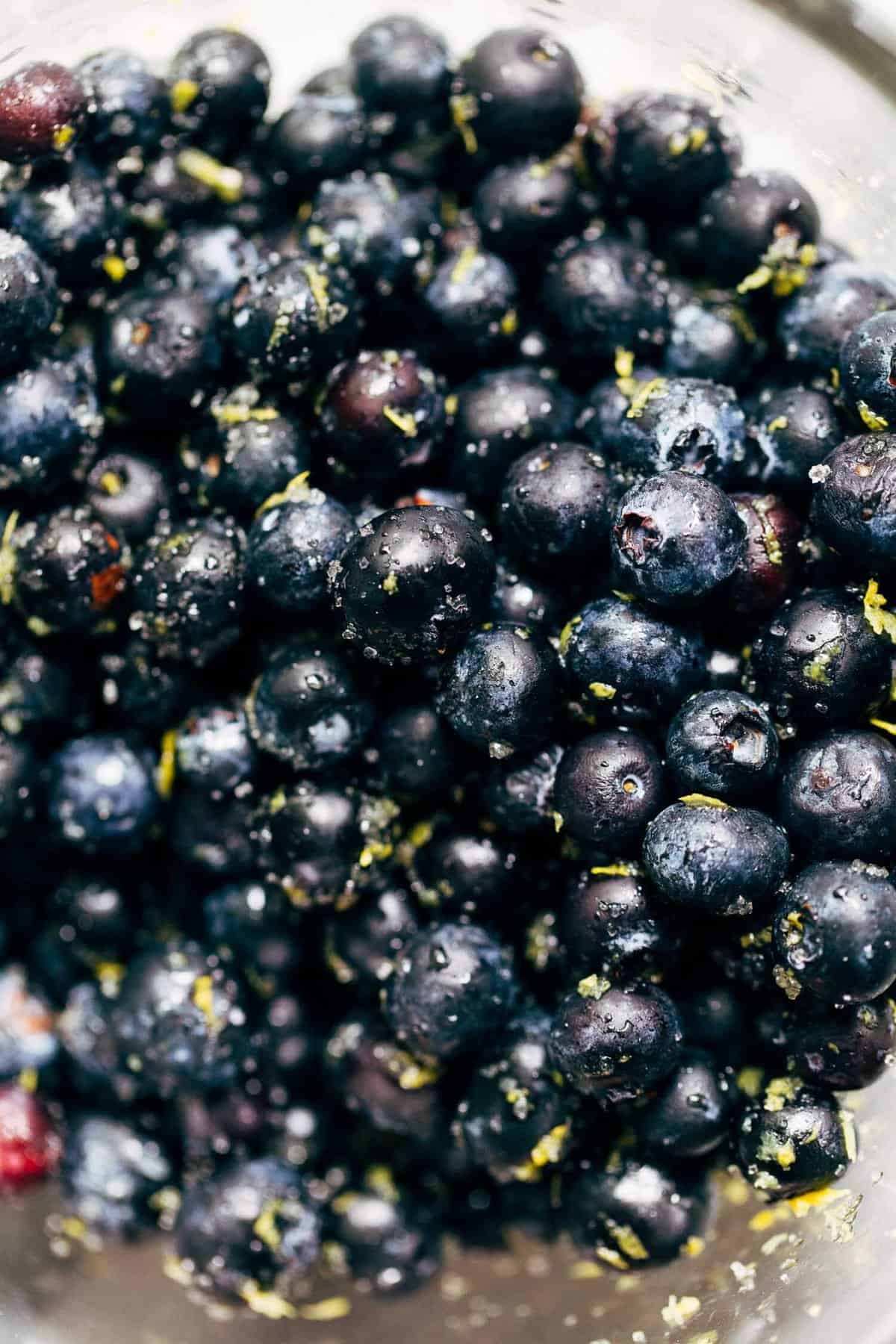 a bowl of fresh blueberries