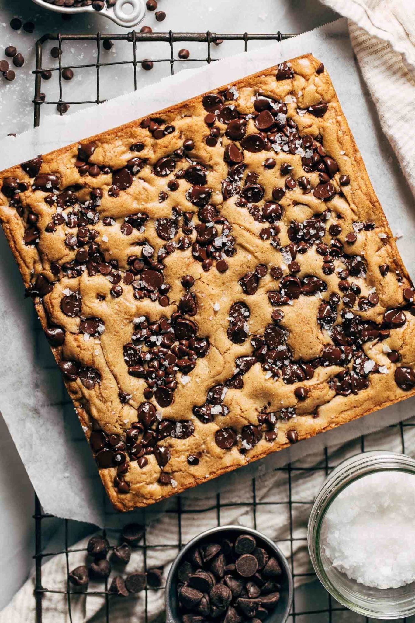 Brown Butter Chocolate Chip Cookie Bars Butternut Bakery