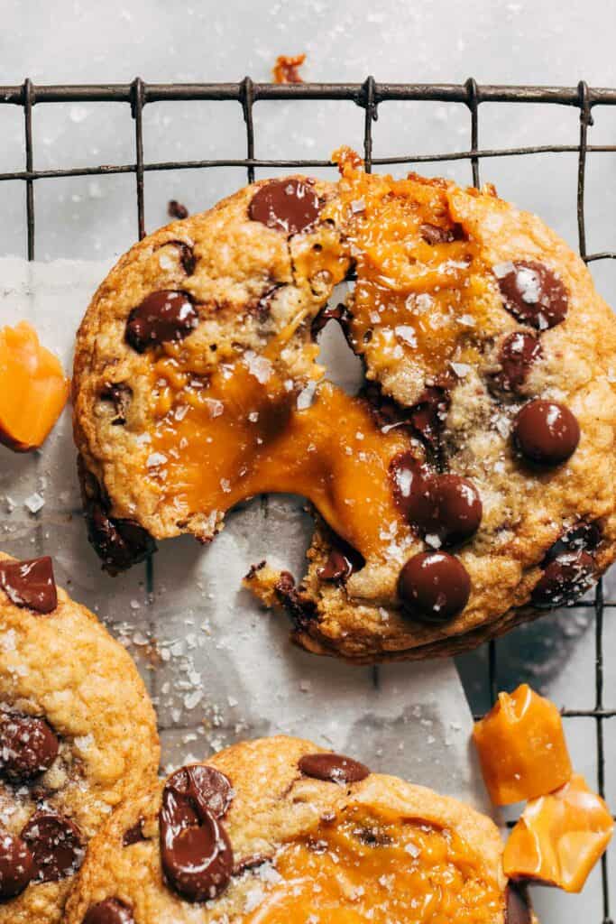 Salted Caramel Chocolate Chip Cookies