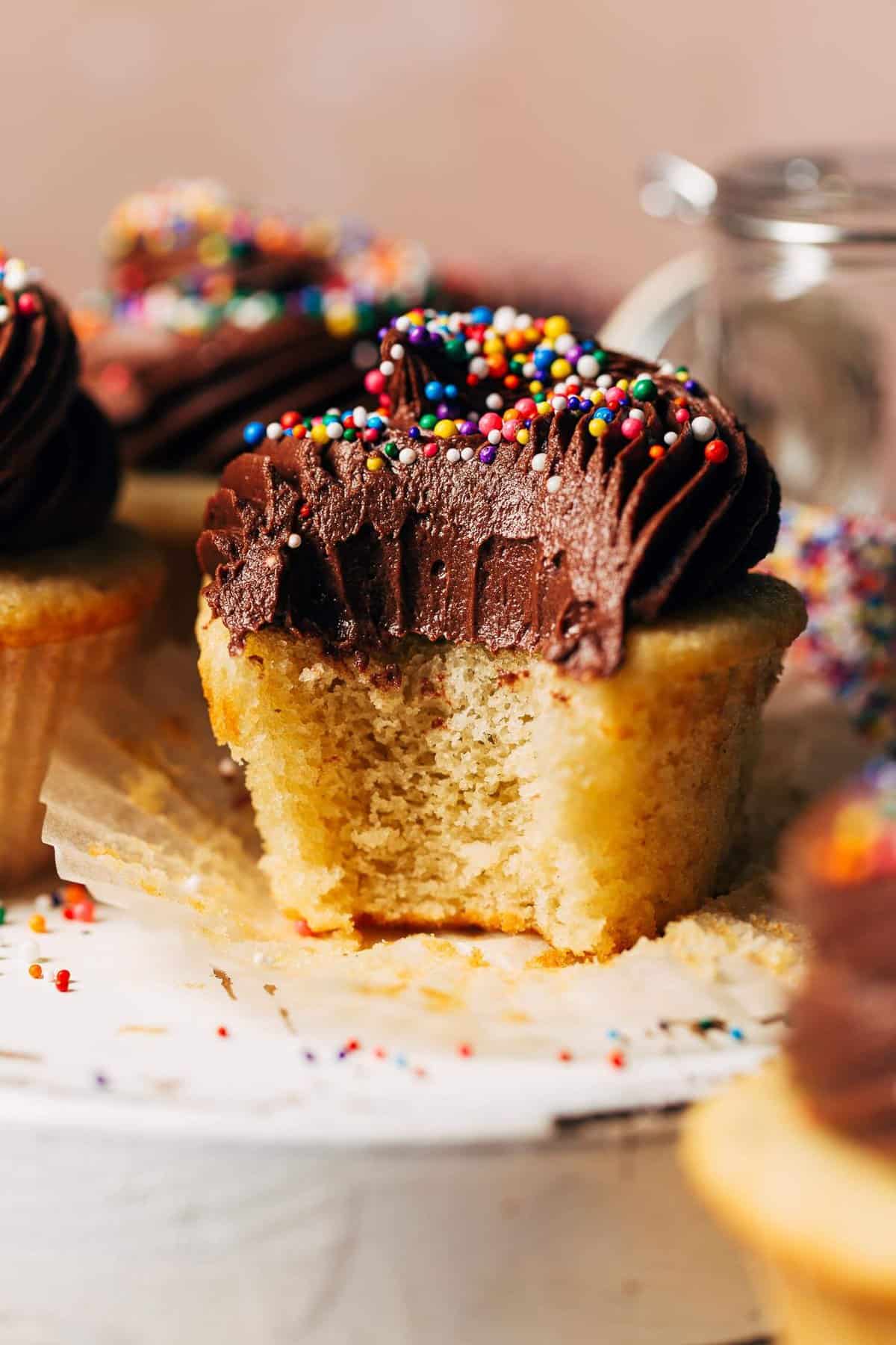 MOIST Gluten Free Vanilla Cupcakes