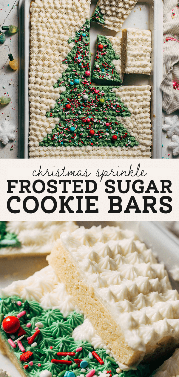 Christmas Sprinkle Sugar Cookie Bars Butternut Bakery