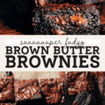 brown butter brownies pinterest