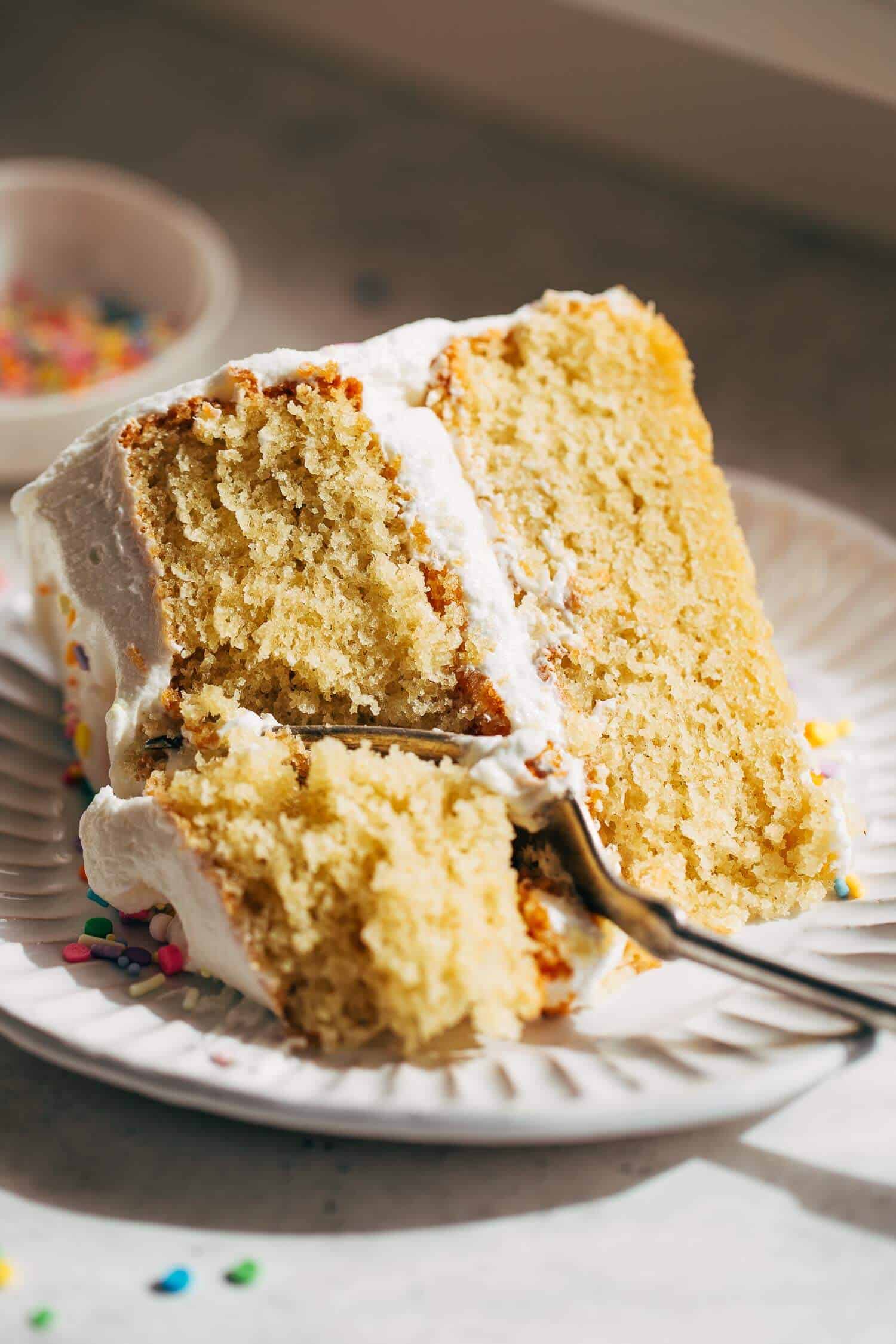 Gluten Free Birthday Cake with Chocolate Frosting