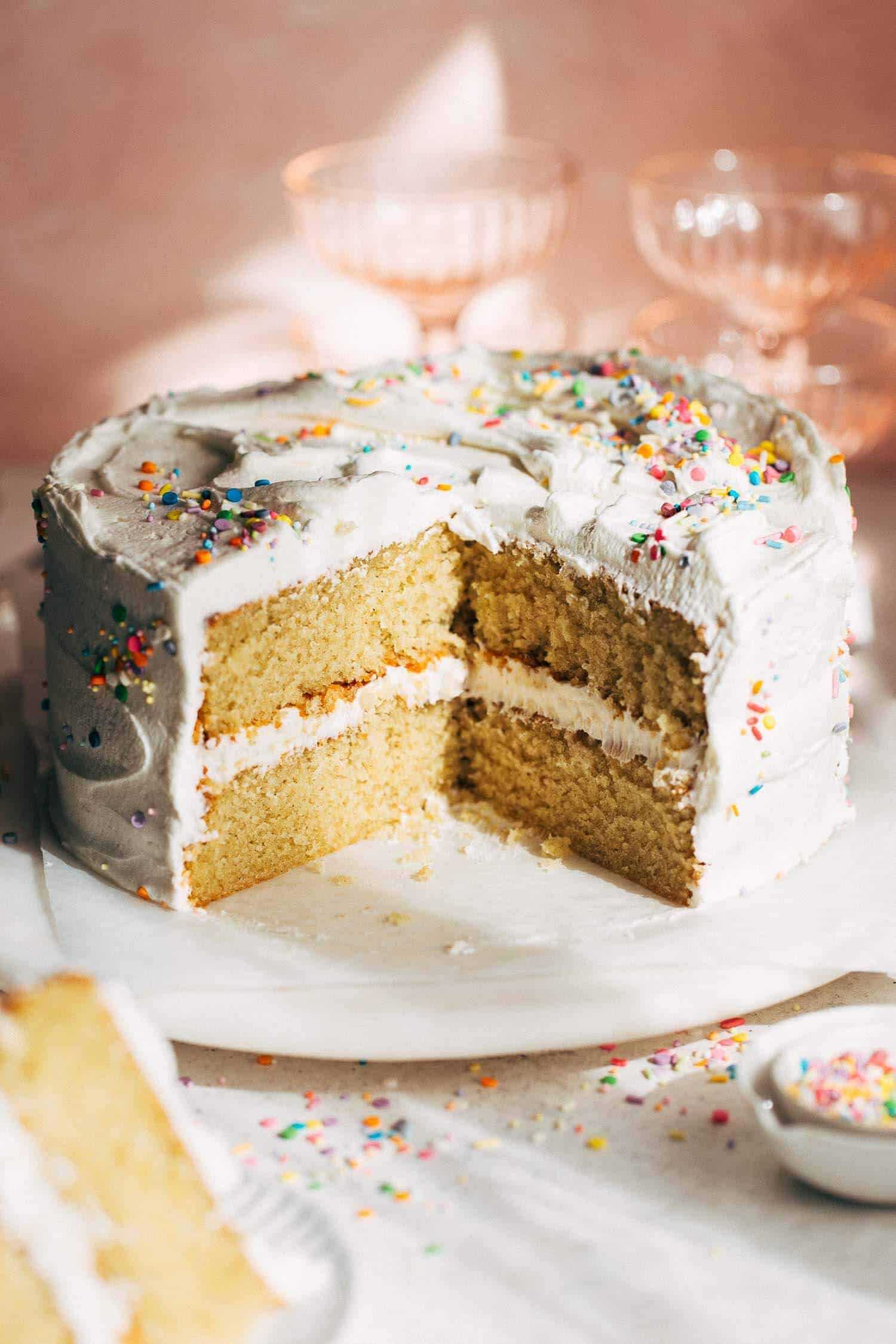 SUPER MOIST Gluten Free Vanilla Cake | Butternut Bakery