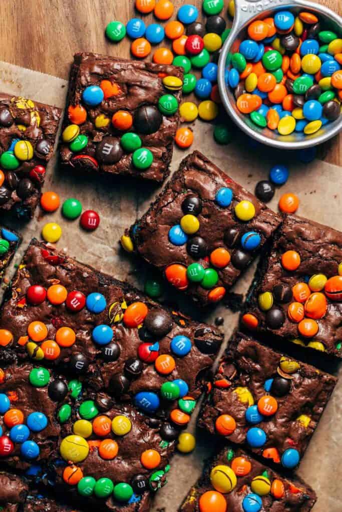 M&M's Brownies Recipe - Shugary Sweets