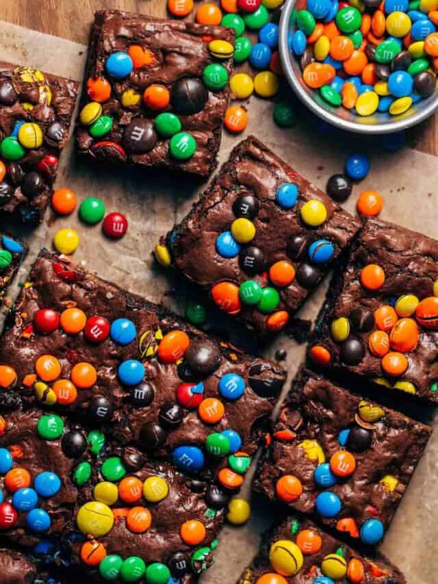Chewy M&M Brownies
