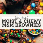 m&m brownies pinterest