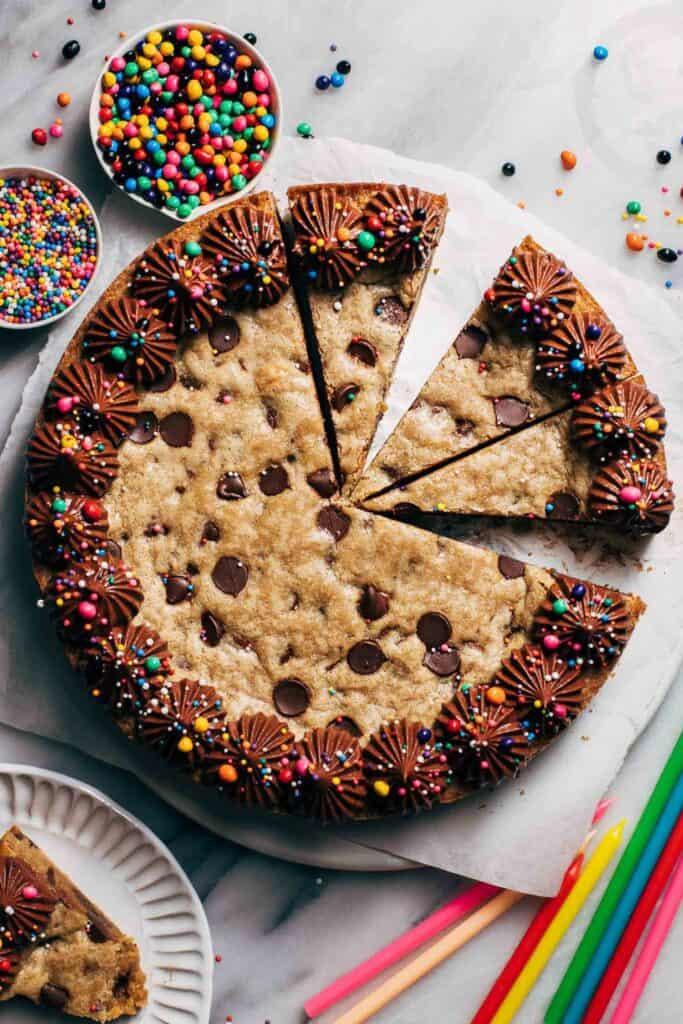 Chocolate Chip Cookie Cake - I Heart Eating