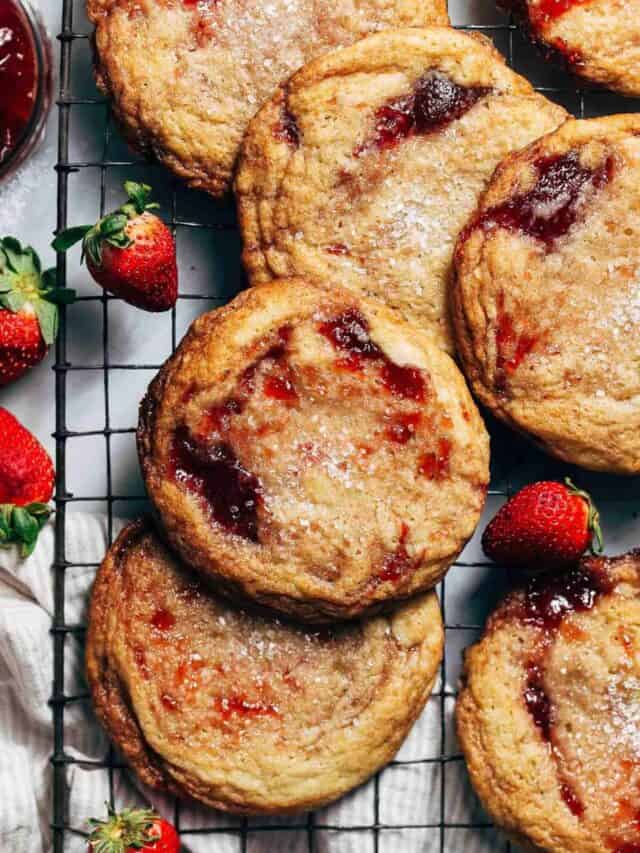 Strawberry Jam Sugar Cookies