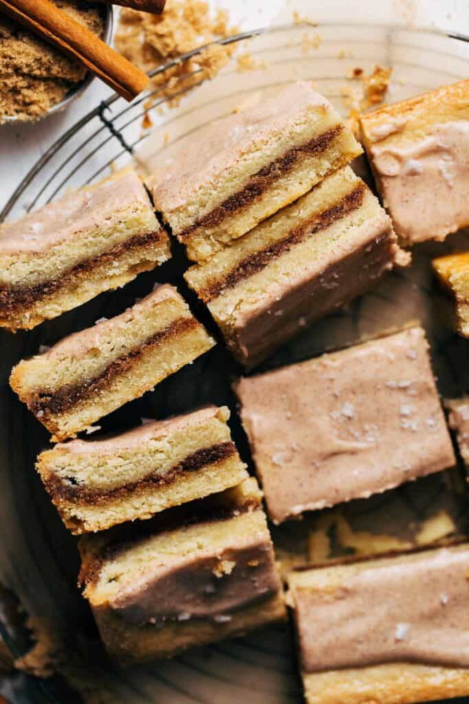 slices of brown sugar cinnamon shortbread