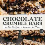 chocolate crumble bars pinterest