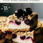 Fresh Cherry Cheesecake Bars Pinterest