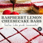 raspberry lemon cheesecake bars pinterest