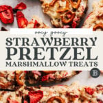 strawberry pretzel marshmallow treats pinterest