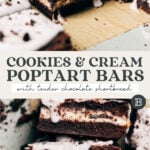 cookies and cream pop tart bars pinterest