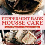 peppermint bark mousse cake pinterest