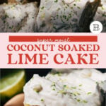 coconut soaked lime cake pin