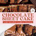 chocolate sheet cake pinterest