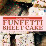 funfetti sheet cake pinterest