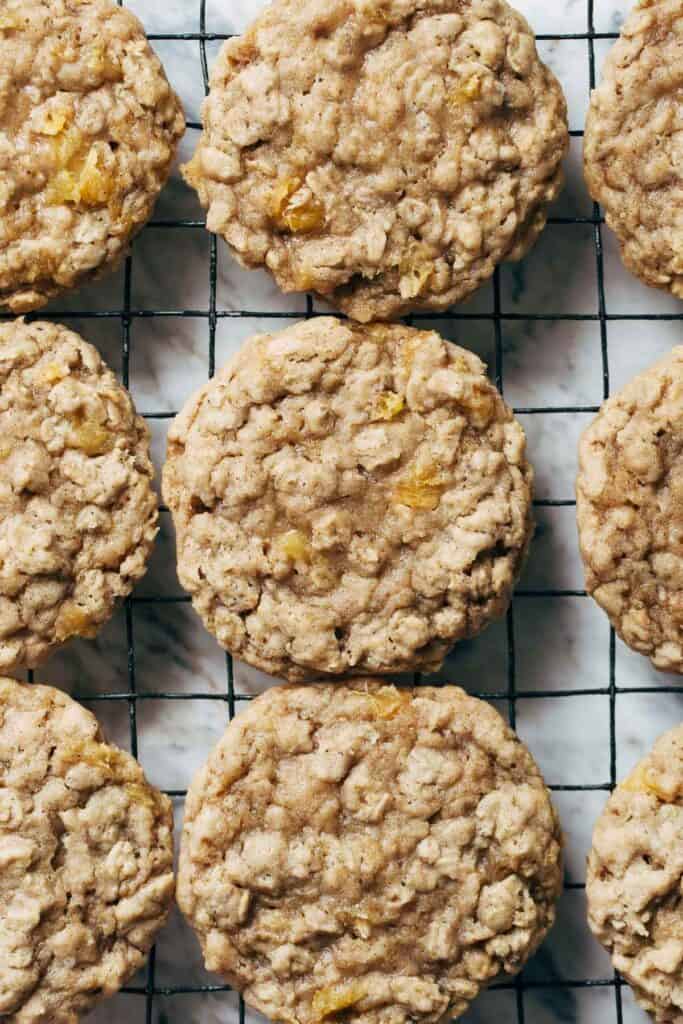 overhead shot of apple cookies