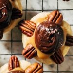 closeup on a turtle cookie