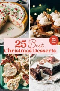 25 best Christmas desserts graphic