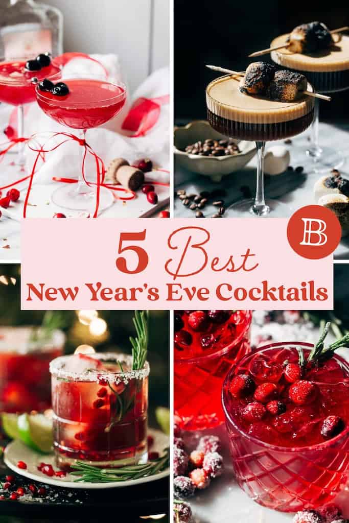 new year's eve cocktails graphic