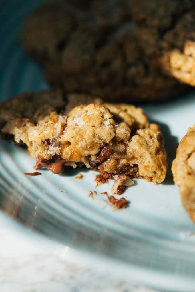 inside a gooey cowboy cookie
