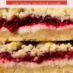 raspberry cheesecake crumble bars pinterest