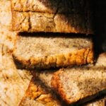 sliced banana bread
