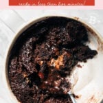 chocolate mug cake pinterest