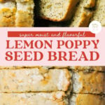 lemon poppy seed bread pinterest