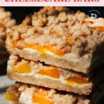 peach cheesecake bars pinterest